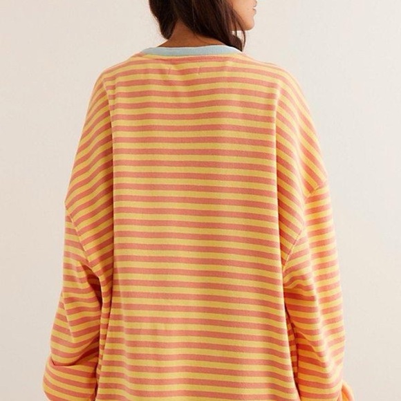 FP Movement by Free People classic striped oversized crew neck - Picture 3 of 11
